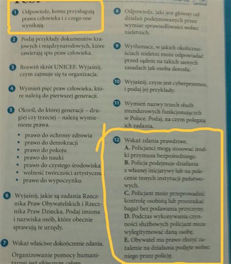 Sprawdzian Z Wosu Klasa 8 Dzia 5 Odpowiedzi Question