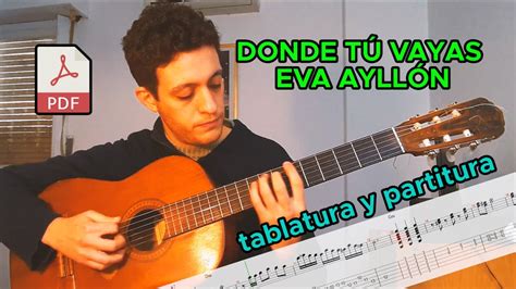 Donde Tu Vayas Eva Ayllon Punteo Guitarra Intro Tutorial Como Tocar