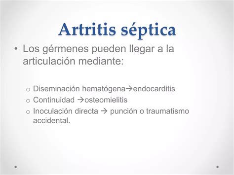 Artritis Septica Ppt