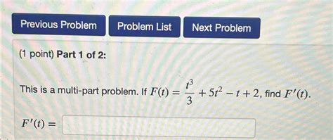 Solved 1 ﻿point ﻿part 1 ﻿of 2 This Is A Multi Part