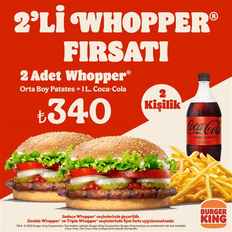 2li Gurme Fırsatı Kampanyalar Burger King®