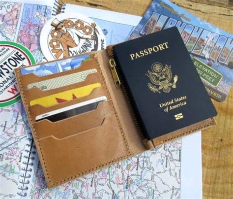 Passport Travel Wallet Template Maze Leather