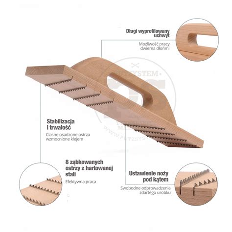 Zdzierak 40cm do tynku i betonu komórkowego Zdzieraki Heble