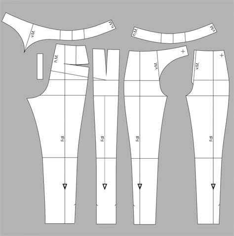 Schnitt Technik Hose Mit Verlegter Seitennaht M M Ller Sohn