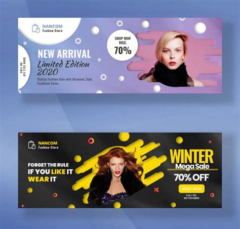 Top 10 Fashion Facebook Cover Templates PSD Ksioks