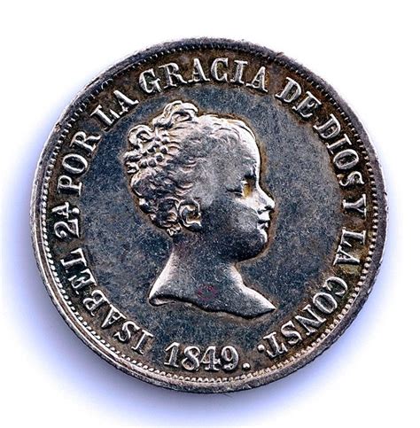 Spain Isabel II 1833 1868 2 Reales 1849 CL Madrid Catawiki