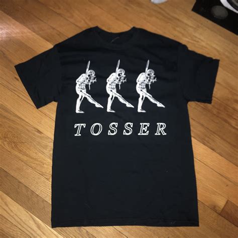 Tosser T-Shirt White on Black | Tosser