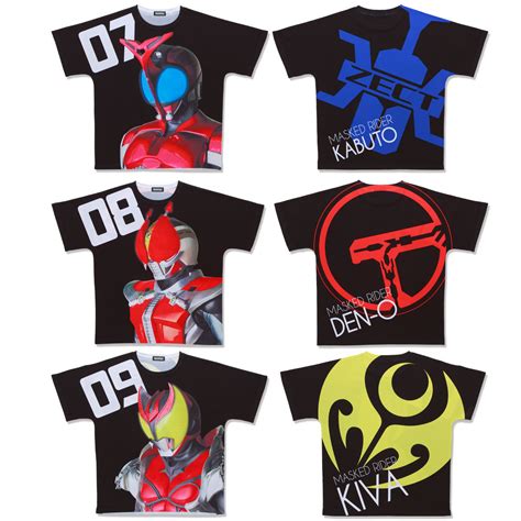 Heisei Kamen Rider 20th Anniversary All Over Print T Shirt Collection