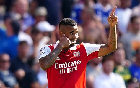 Gabriel Jesus Bags Brace On Home Debut As Arsenal Overcome Leicester