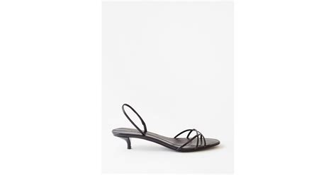 The Row Harlow 35 Leather Sandals In White Lyst