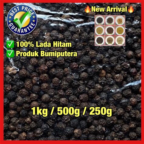 Harga Termurah Gred Biji Lada Hitam 1kg 500g 250g Black