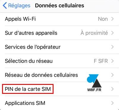 Haut Imagen Comment Changer Le Code Pin De La Carte Sim Fr