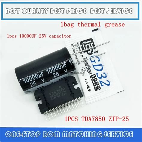 Car Amplifier Module TDA7850 TDA 7850 Zip25 1 Pcs 10000UF 25V Capacitor