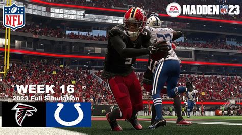 Madden Falcons Vs Colts Full Simulation Week Madden