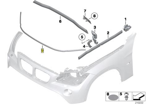 Bmw Uszczelka Pokrywy Silnika Maski X E Za Z Z