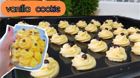 VANILLA BUTTER KUKIS UNTUK ISIAN TOPLES LEBARAN Vanillacookies