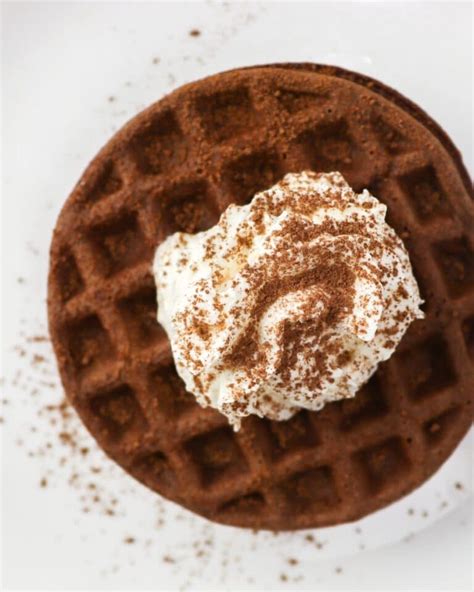 Keto Chocolate Chaffle Recipe Made With Cream Cheese