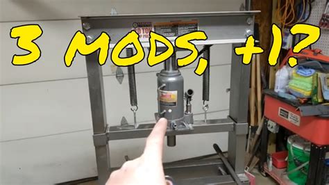 Modify And Improve The Harbor Freight 20 Ton Hydraulic Press With 3