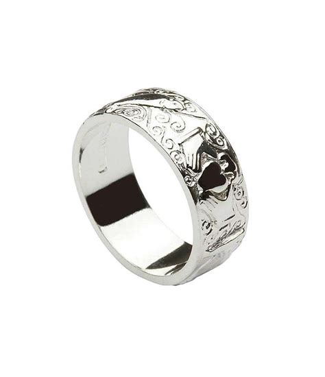 Bande De Claddagh Grav E Pour Homme Anneaux De Claddagh