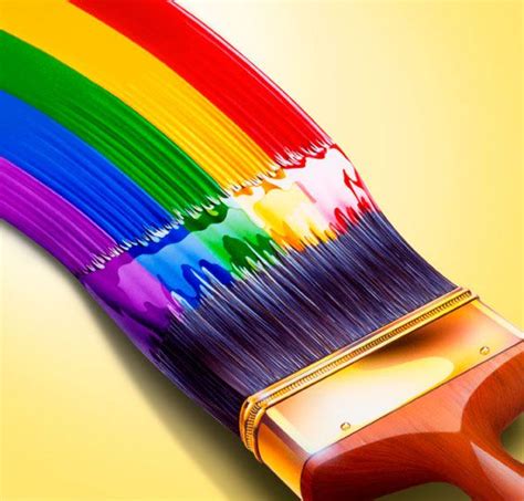 Rainbow Paintbrush Window Painting Rainbow Painting Clip Art