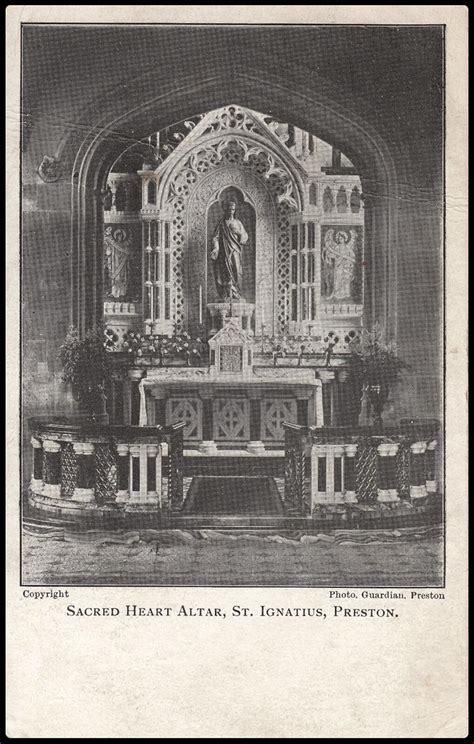 Sacred Heart Altar St Ignatius Preston Bandw Postcard P Flickr