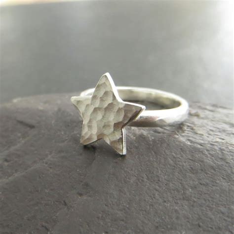 Sterling Silber Stern Ring Raum Schmuck Stern Ring Für Etsy