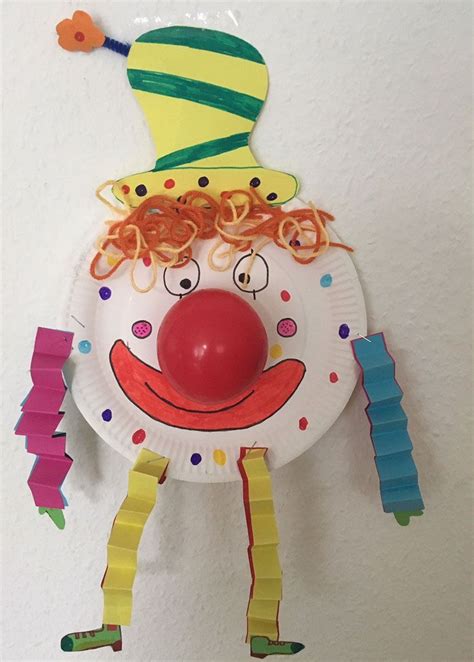 Pappteller Clown Ein Tolles Diy Zu Fasching Karneval Bastel