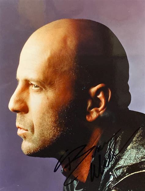 Unbreakable Bruce Willis signed movie photo. GFA Authenticated ...