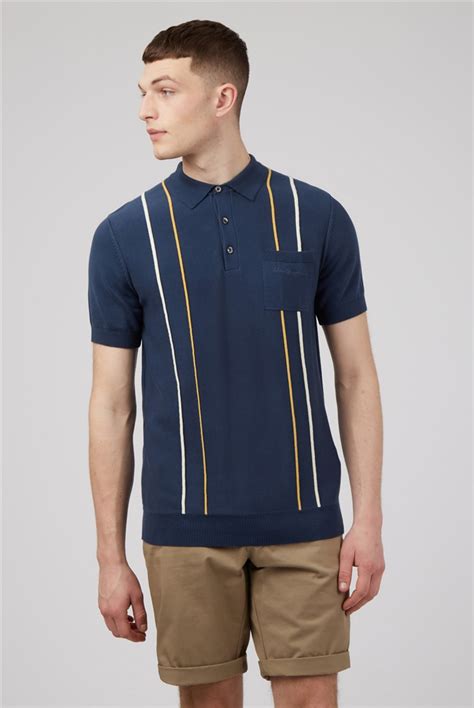 Ben Sherman Regular Fit Minimal Mod Stripe Polo Shirt