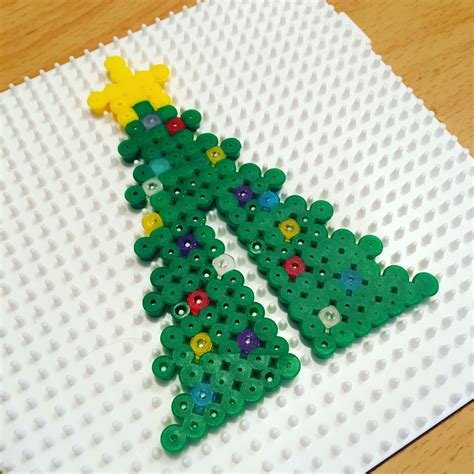 Ironed Hama Beads Cooling Down Hama Beads Christmas Hama Beads Christmas Tree Decorations