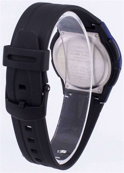 Casio Analog Digital Illuminator Telememo BlackBlue AW 80 2BVDF AW 80