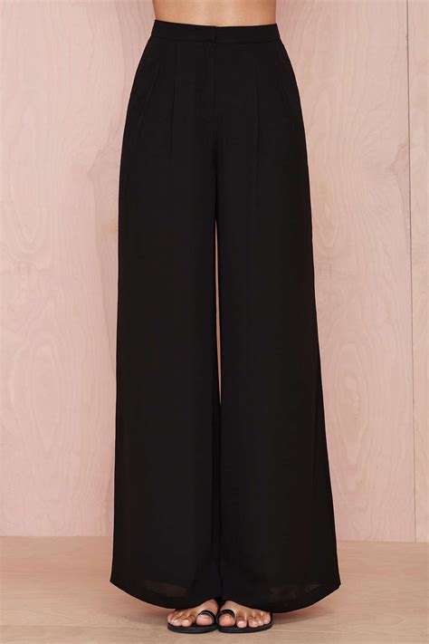 Nasty Gal Layla Crepe Palazzo Pants In Black Lyst