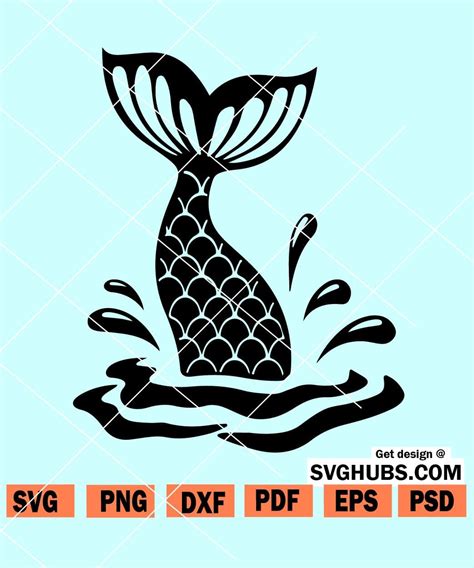 Mermaid Tail SVG File Mermaid Tail SVG Mermaid Scales SVG Fish Tail SVG