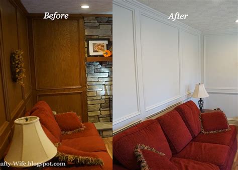 Painting Wood Paneling Before And After At Robert Clabaugh Blog