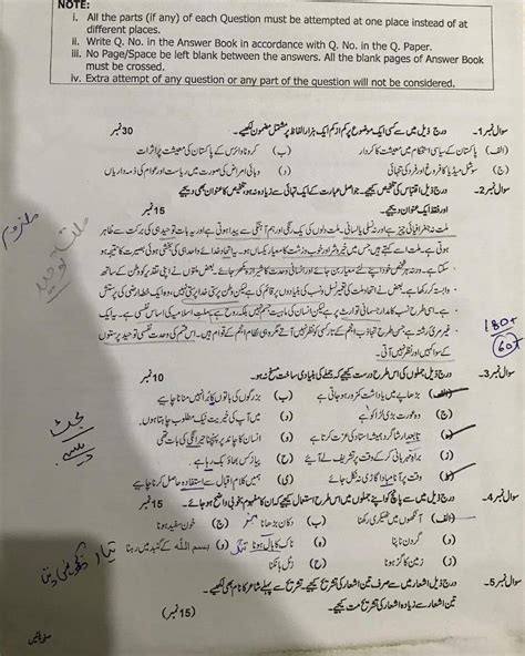 Urdu PMS 2020 Paper