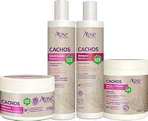 Kit Apse Cachos Shampoo e Condicionador e Máscara e Ativador Cachos