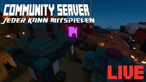 Jeder Kann Mitspielen Minecraft Live Community Server Joint Gerne