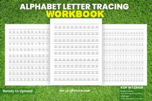 ABC Handwriting Workbook KDP Interior Graphic By Design Invention