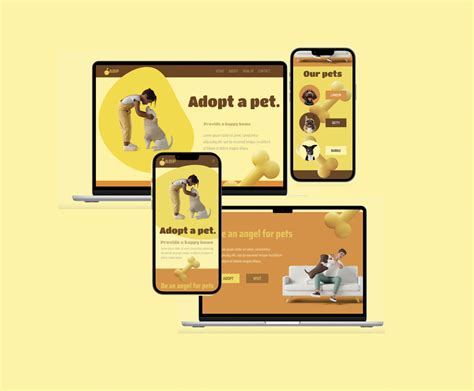 Pet Adoption Center Website UI Figma