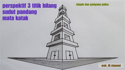 Perspektif 3 Titik Hilang Gedung Homecare24