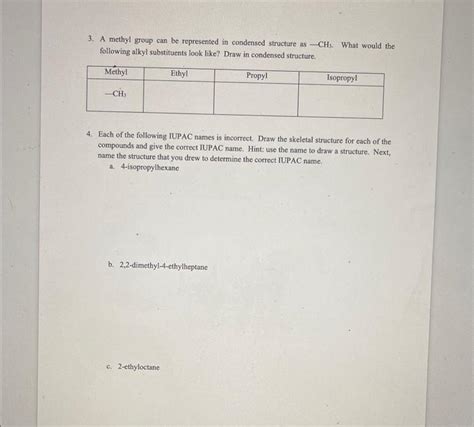 Solved Using The Rules For Naming Alkanes Name The Chegg