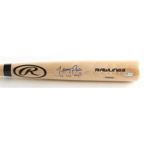 Jeremy Pena Signed Rawlings Pro Baseball Bat Inscribed Ws Mvp Mlb