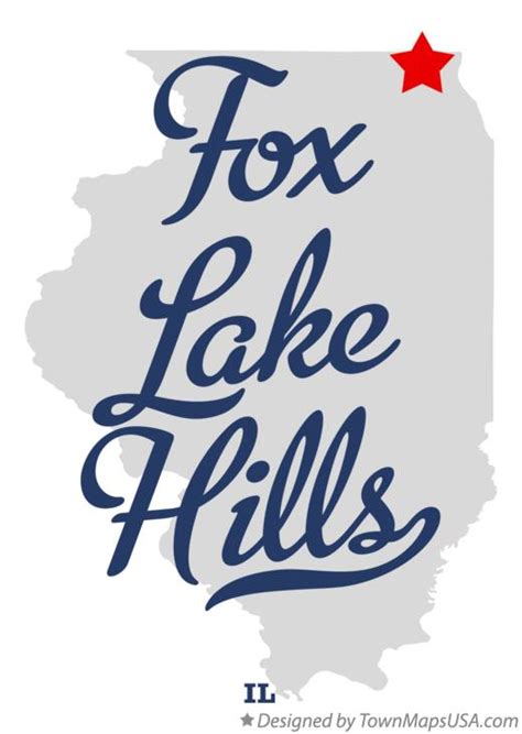 Map of Fox Lake Hills, IL, Illinois