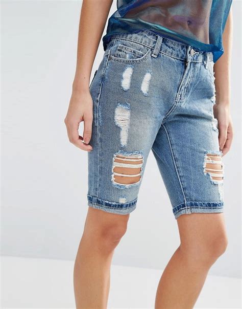 Image 3 Of Noisy May Destroyed Boyfriend Shorts Latest Fashion Clothes