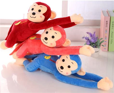 Adorable Creative Hanging Monkey Plush Toy Custom Logo Soft Monkey Toy