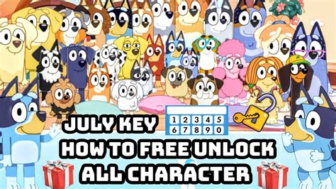 Bluey Let S Play July Key How To Free Unlock All Character In Bluey