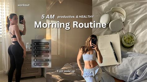 Am Morning Routine Healthy Productive Habits Youtube