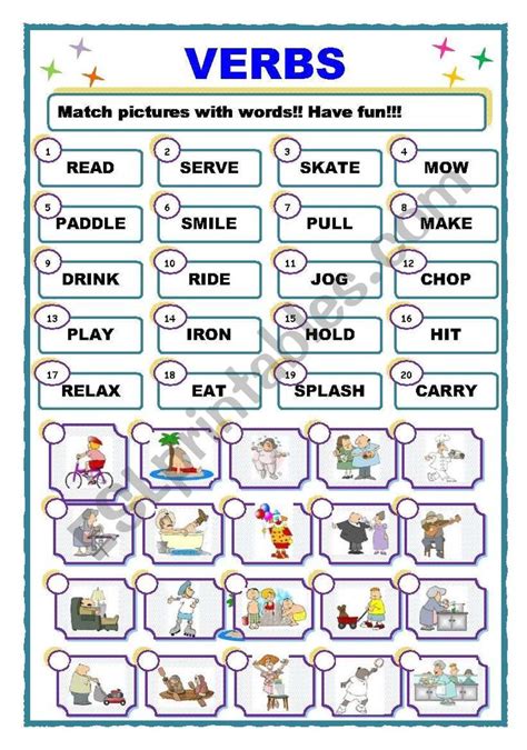 Verbs Esl Worksheet By Ants Deutsch Lernen Deutsch Deutsch Wortschatz