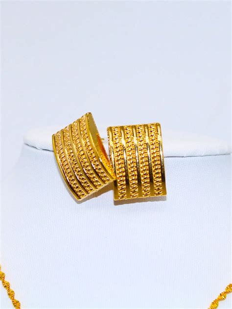 3pcs Set Gold Color Eritrean Habesha Necklace Earrings And Ring