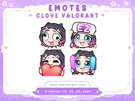 Valorant Clove Emotes Streamer Emotes Animated Emotes Valorant